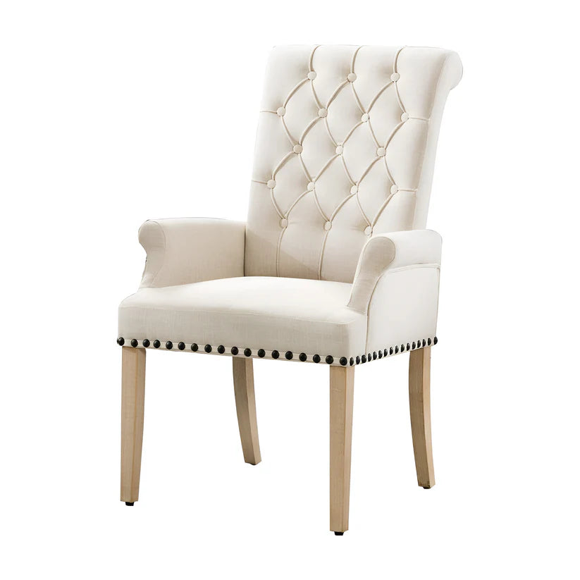 Upholstered Fabric Accent Dining Chair