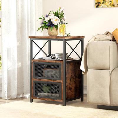 Night Stand Table with Storage