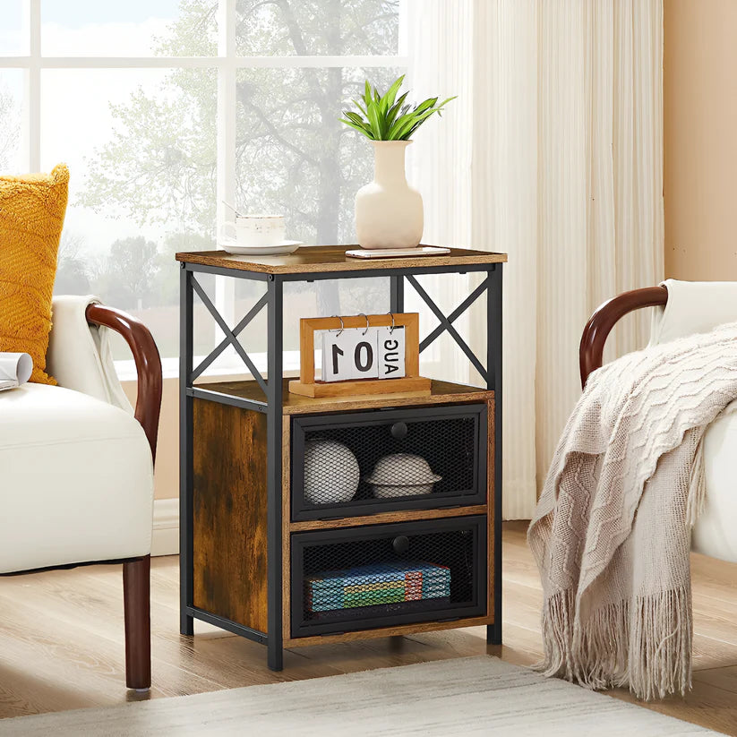 Night Stand Table with Storage